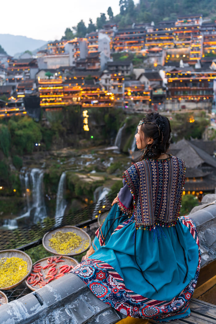 Vista a la ciudad de Lijiang